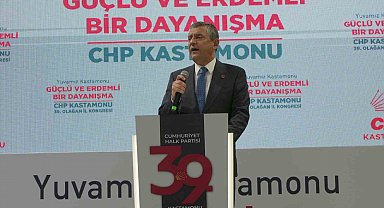 CHP Genel Başkanı Özel, CHP Kastamonu İl Başkanlığı 39. İl Kongresi'ne katıldı