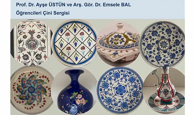Çini sanatının gelenekten günümüze uzandığı sergi sanatseverlerle buluşuyor