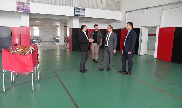 Cizre Kaymakamı Baycar, Spor Lisesinde incelemelerde bulundu