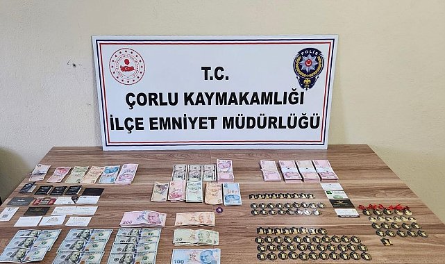 Çorlu'da sahte altın operasyonu: 1 tutuklama