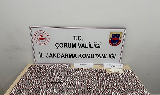 Çorum'da 3 bin adet uyuşturucu hap ele geçirildi