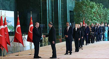 Cumhurbaşkanı Erdoğan, 29 Ekim Cumhuriyet Bayramı tebriklerini kabul etti