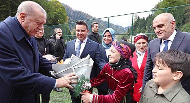 Cumhurbaşkanı Erdoğan Ayder Yaylası'nda