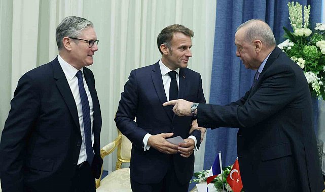 Cumhurbaşkanı Erdoğan, Fransa Cumhurbaşkanı Macron ile görüştü