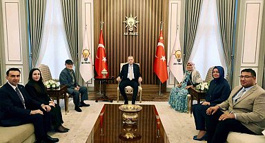 Cumhurbaşkanı Erdoğan, Mersinli şehit ailesini kabul etti