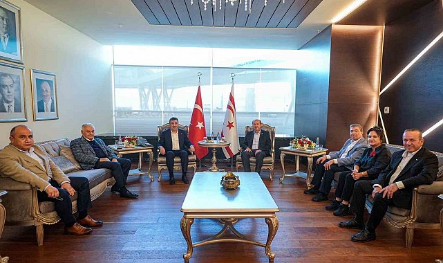 Cumhurbaşkanı Yardımcısı Yılmaz, KKTC'deki temaslarını tamamladı