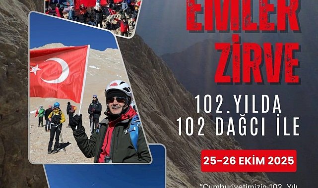 Cumhuriyetin 102. yılında 102 dağcı Emler Zirvesi'ne tırmanacak