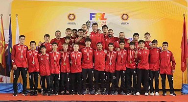 Denizlili güreşçiler Balkanları fethetti