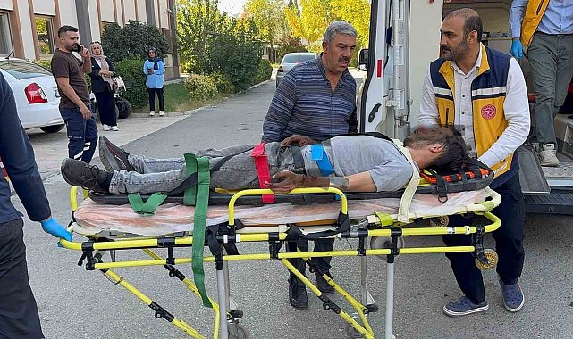 Devrilen motosikletin sürücüsü yaralandı