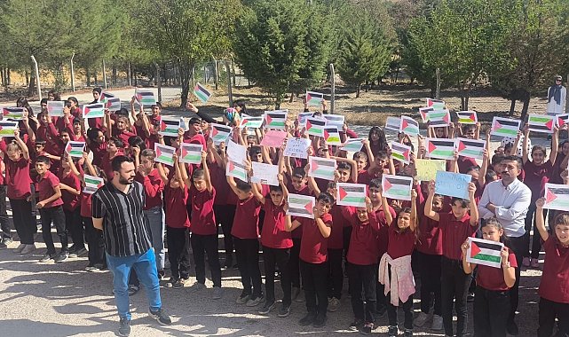 Dicle'de öğrencilerden Gazze'ye destek çalışması