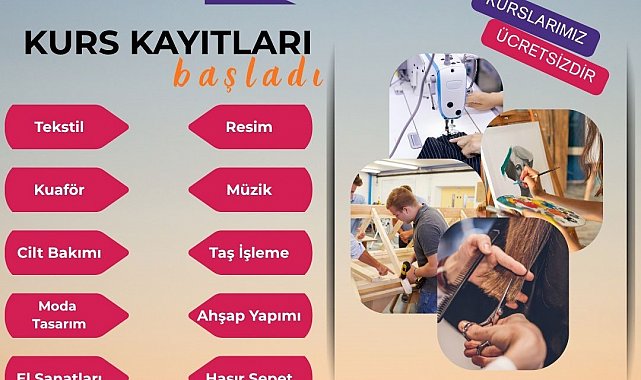 DİSMEK sanat ve meslek kursları kayıtları başladı