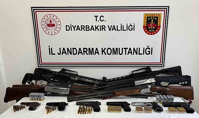 Diyarbakır'da ruhsatsız silah operasyonu