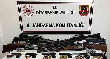 Diyarbakır'da ruhsatsız silah operasyonu