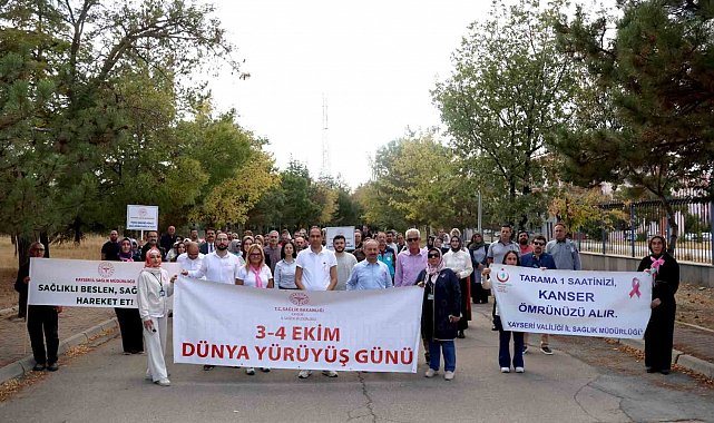 Dünya Yürüyüş Günü'nde sağlıklı yaşam için adım attılar