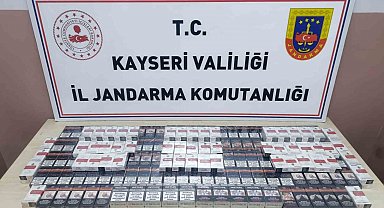Durdurulan tırda 320 paket kaçak sigara ele geçirildi