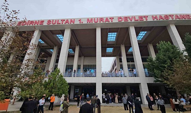 Edirne Sultan I Murat Devlet Hastanesi'nde yangın paniği