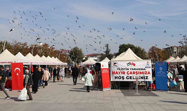 El emeğiyle gönül birliği: Sakarya, Filistin için hayır panayırı kurdu