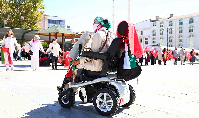 Elazığlı kadınlardan Gazze için sessiz çığlık