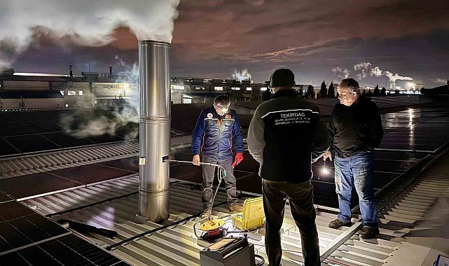 Ergene ve Çorlu'da sanayi tesislerinde gece emisyon denetimi