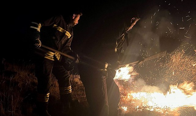 Erzincan'da örtü yangını söndürüldü