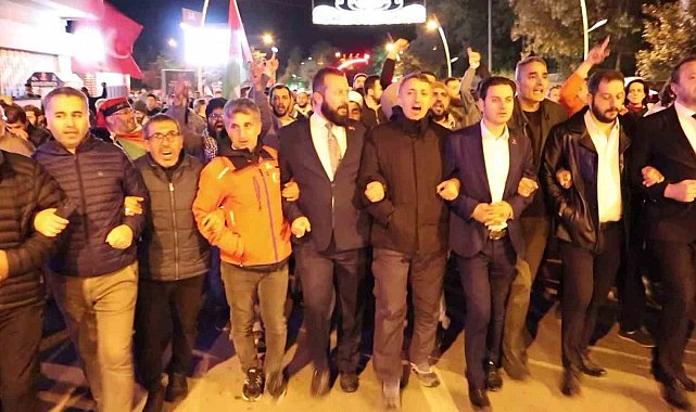Erzurum'da İsrail'in Küresel Sumud Filosu'na saldırısı protesto edildi