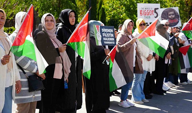 Erzurumlu kadınlardan Gazze'ye destek