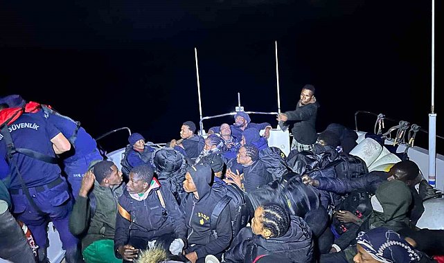 Fethiye açıklarında 46 düzensiz göçmen yakalandı