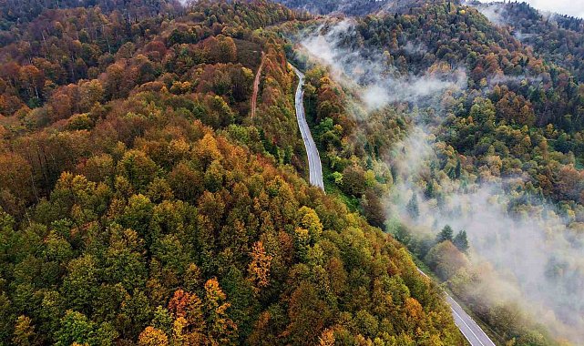 Film platosunu aratmayan manzara: Sisler altındaki Çam Dağı hayran bıraktı