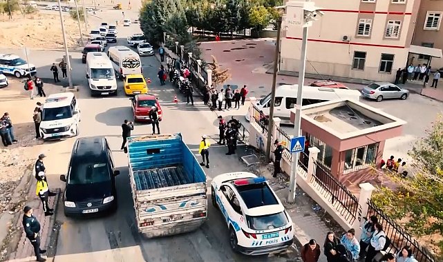 Gaziantep'te okul çevrelerinde dron destekli uygulama