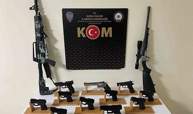 Gemlik'te ruhsatsız silah imalatına 4 gözaltı