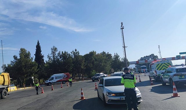 Germencik'te havadan trafik denetimi