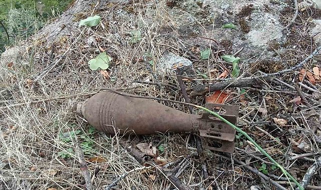 Gümüşhane'de 1. Dünya Savaşı'ndan kalma patlamamış havan mermisi bulundu