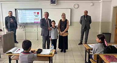 Hayat kurtaran öğretmene tebrik ziyareti