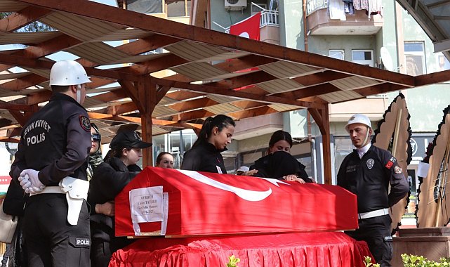 Hayatını kaybeden polis memuru son yolculuğuna uğurlandı
