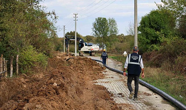 Hendek'te kesintisiz içme suyu taşıyacak hat devreye alınıyor