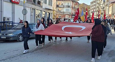 Hisarcık'ta 'Cumhuriyet Yürüyüşü'
