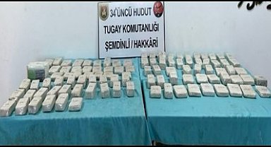 Hudut birlikleri 102 bin 429 gram uyuşturucu madde ele geçirdi