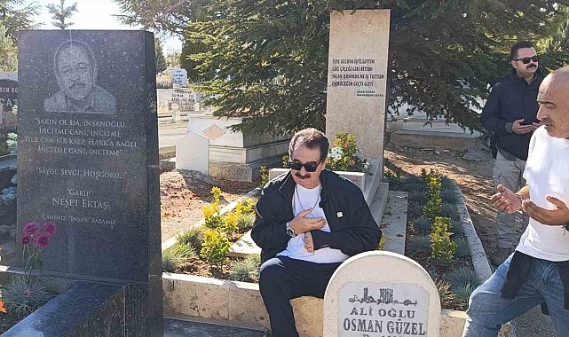 İbrahim Tatlıses, Neşet Ertaş'ın mezarını ziyaret etti