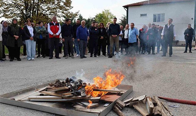 İl Tarım ve Orman Müdürlüğünde yangın ve tahliye tatbikatı