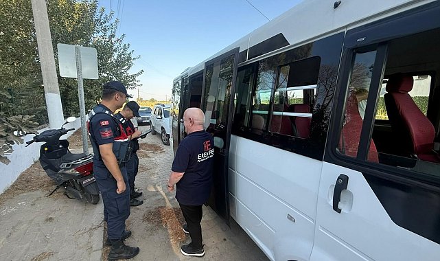 İncirliova'da okul servis araçları denetlendi