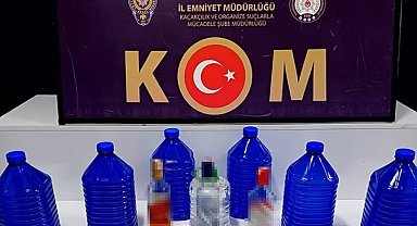 Isparta'da 33,5 litre kaçak alkol ve elektronik cihaz yakalandı