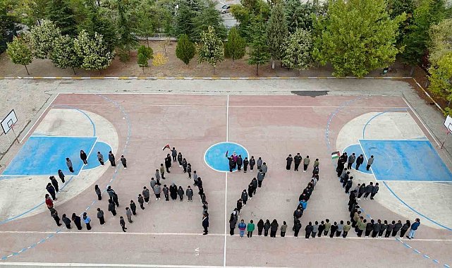 Ispartalı minikler 'Gazze' için tek yürek oldular