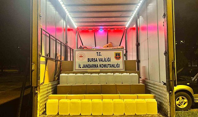 İznik'te bin litre kaçak etil alkol ele geçirildi