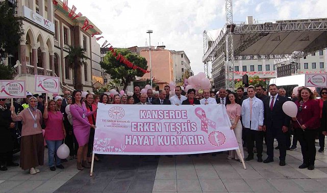 Kanserde erken teşhisin önemine dikkat çekmek için yürüdüler