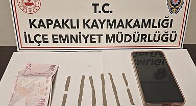 Kapaklı'da yakalanan zehir taciri tutuklandı