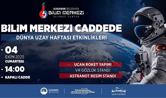 Karabük Belediyesi'nden Dünya Uzay Haftasına özel program