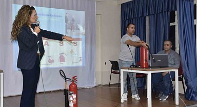 Karacabey Belediyesi'nden öğrencilere 'yangın eğitimi'