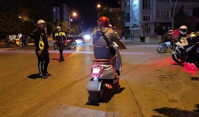 Karaman'da motosiklet denetimlerinde 387 sürücüye ceza yazıldı