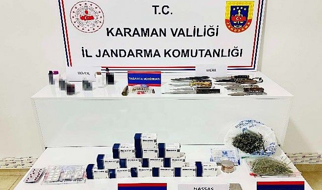Karaman'da tarihi eser ve uyuşturucu ele geçirildi: 6 kişi tutuklandı