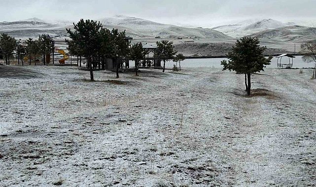 Karayazı'da karla gelen güzellik